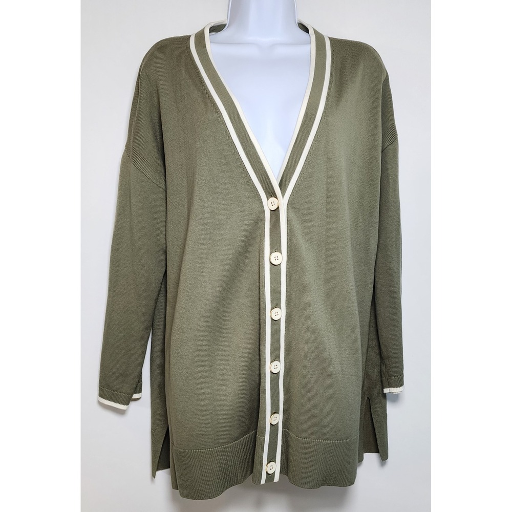 Talbots‎ Women's Cardigan Minimalist Preppy Knit Button Front Size 1X